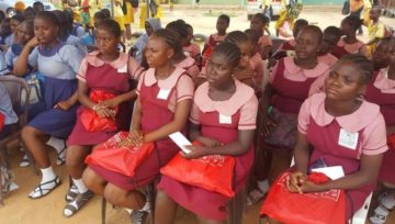 Menstrual Hygiene 2019: Young school girls go home happy as they receive sanitary packs